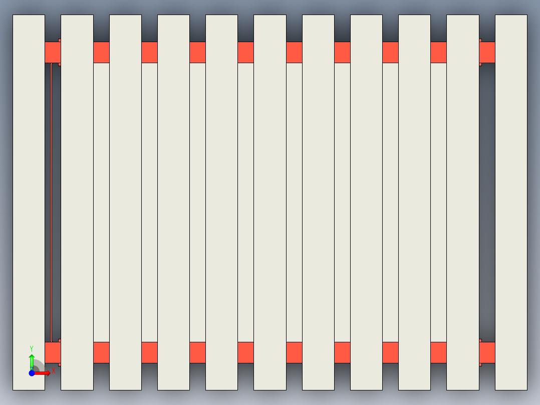 焊接平台工作桌前视图
