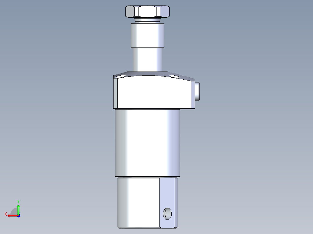 KOSMEKLHA0480-CRN多系列多零件图纸模型后视图