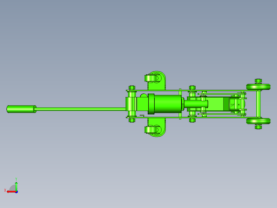 手动卧式千斤顶设计三维sw后视图