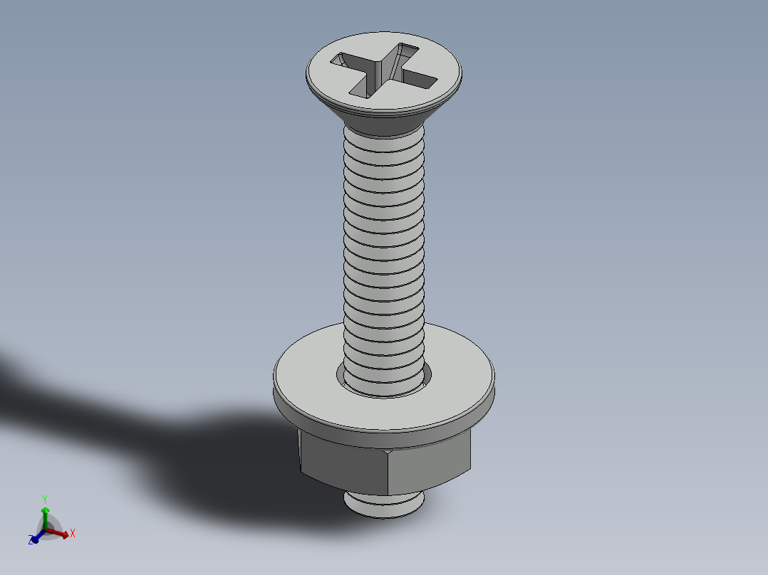 紧固件-No.8-32 Flathead-01