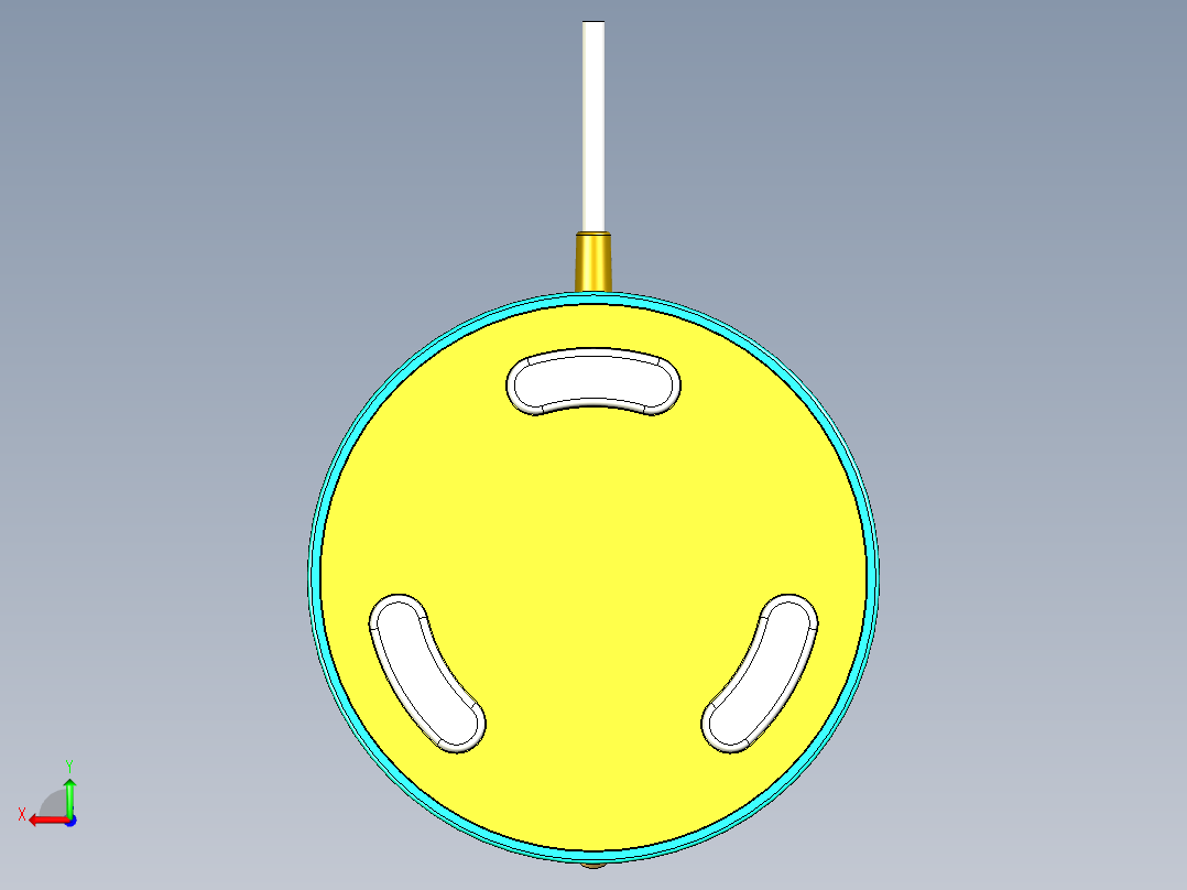 吸鼻器洗鼻器结构设计后视图