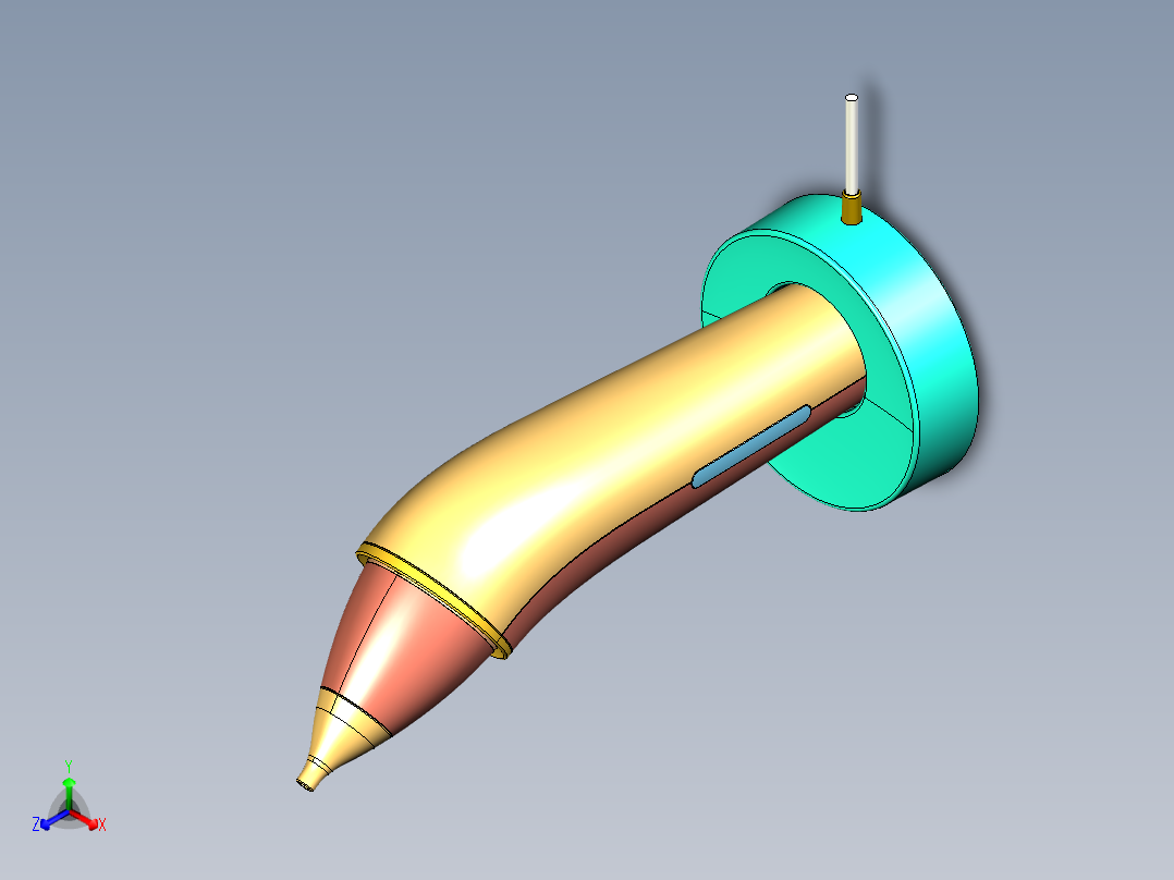 吸鼻器洗鼻器结构设计正等轴测图