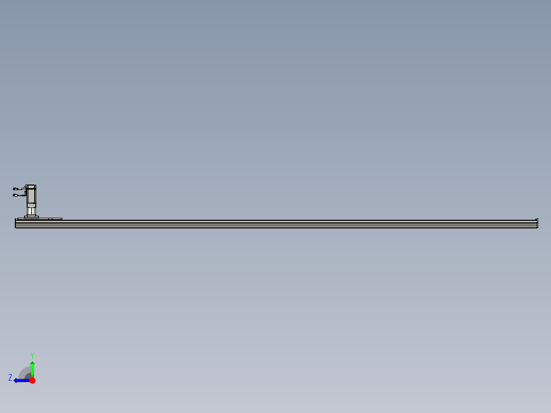 东锦齿条传动DH136G-S2950-BU-减速机+P400W右视图