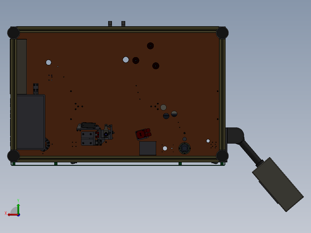 泵体组装拧螺丝机后视图