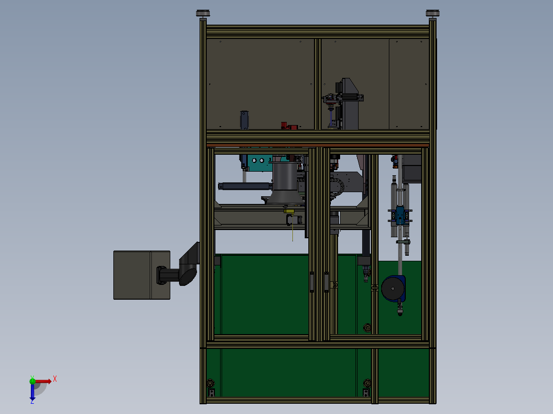 泵体组装拧螺丝机俯视图