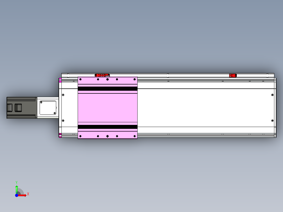 VF丝杆传动-一般环境VF22-L20-C-S450-BC-P75-C4前视图