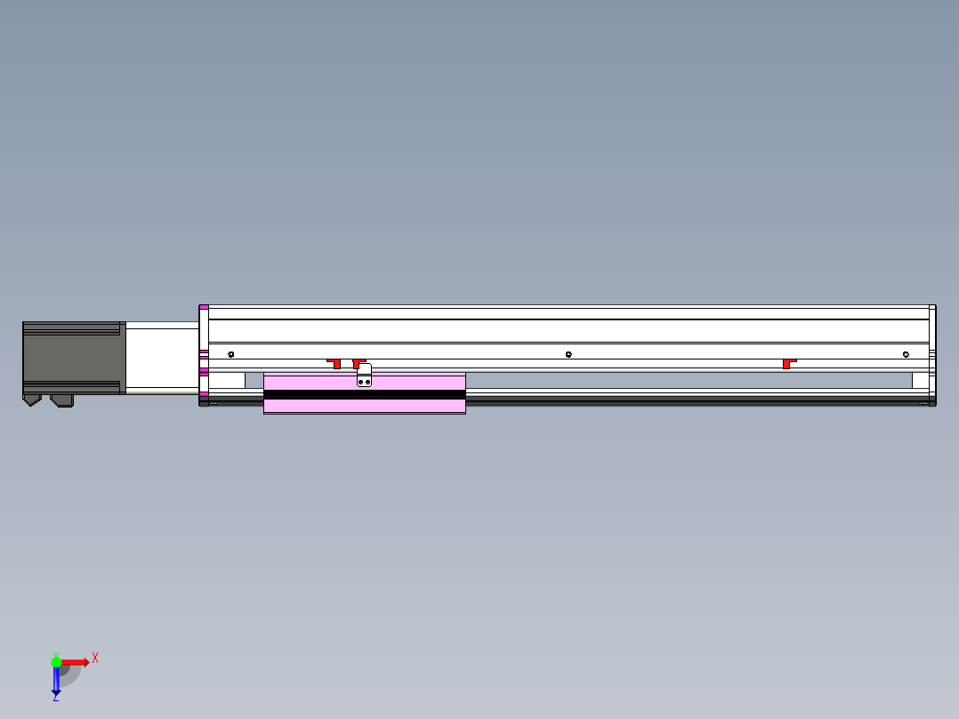 VF丝杆传动-一般环境VF22-L20-C-S450-BC-P75-C4俯视图