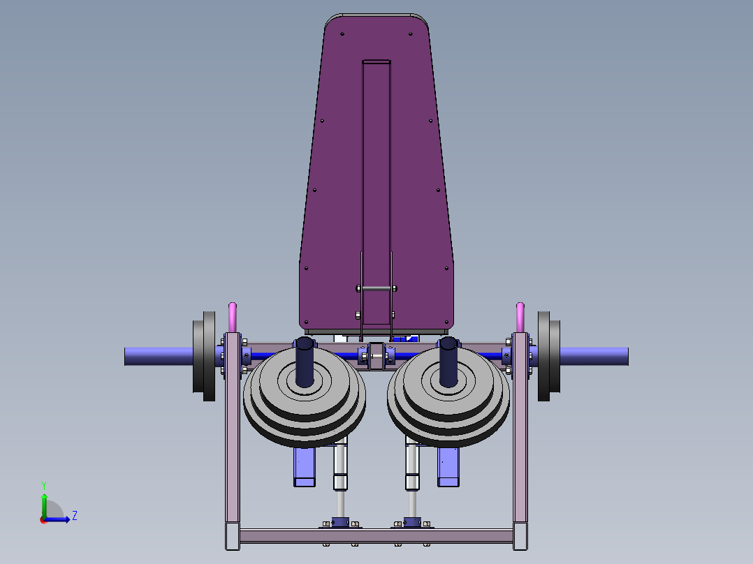 大腿肌肉的训练师左视图