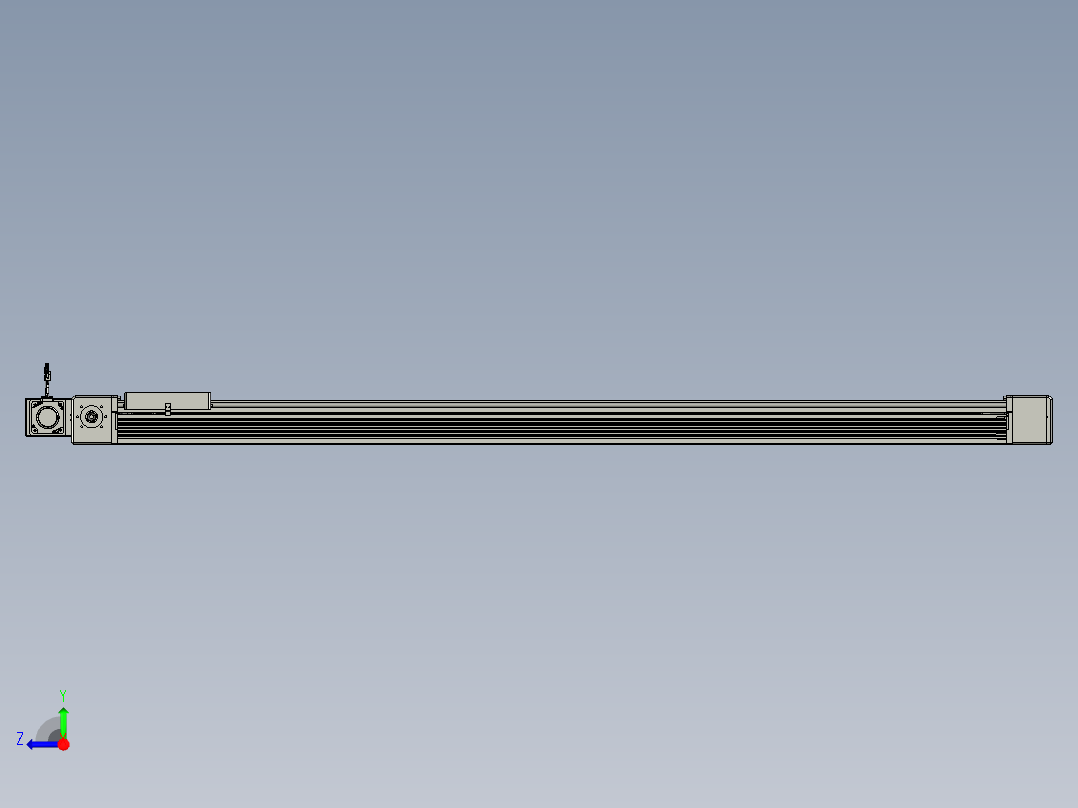 威洛博直线电机模组EB16-L208-S1950-BR-ZP75-MS3-5K右视图