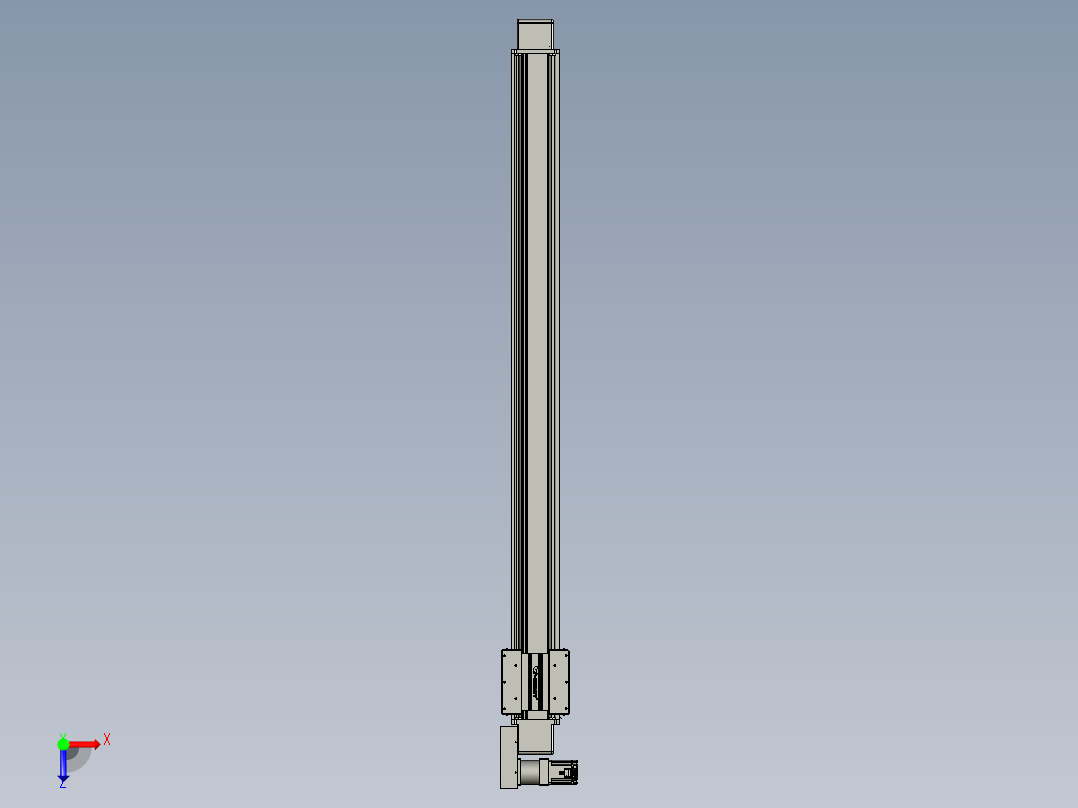 威洛博直线电机模组EB16-L208-S1950-BR-ZP75-MS3-5K俯视图