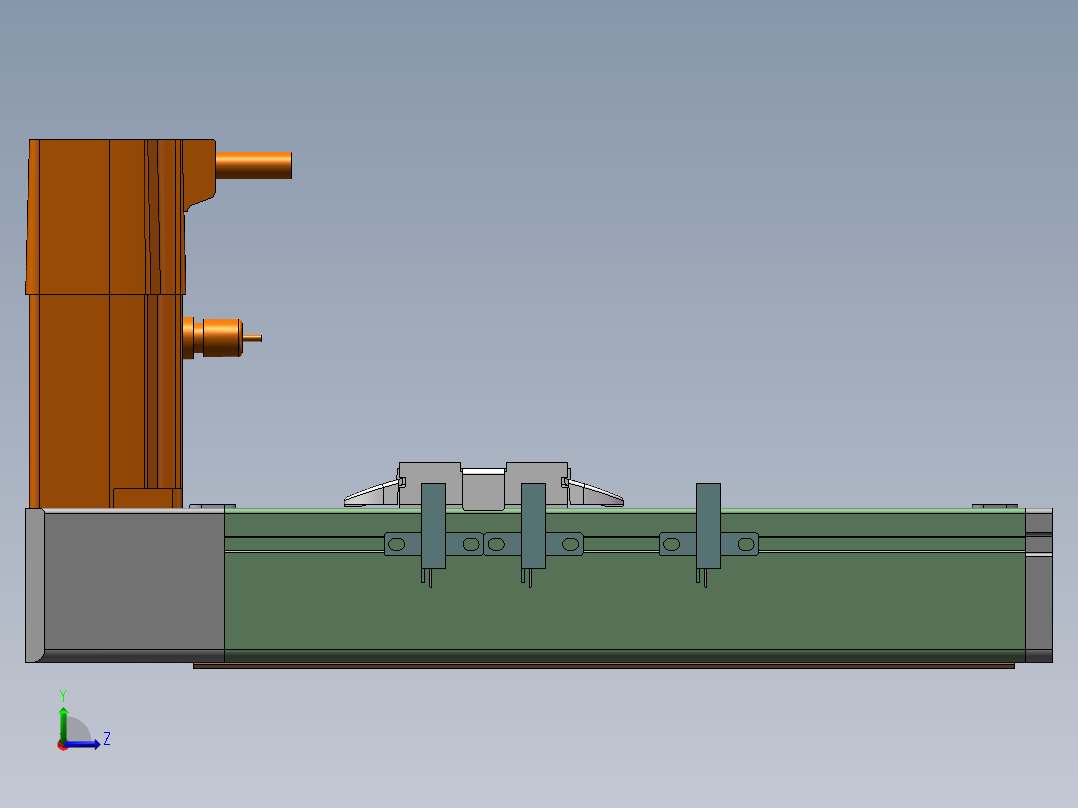 MTB同步带半封闭MTB5-40-BW-M100W 左视图