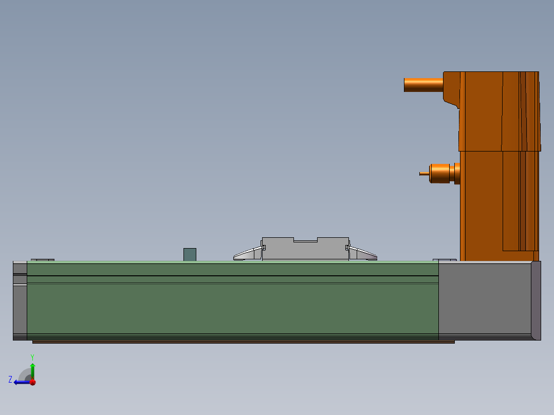 MTB同步带半封闭MTB5-40-BW-M100W 右视图