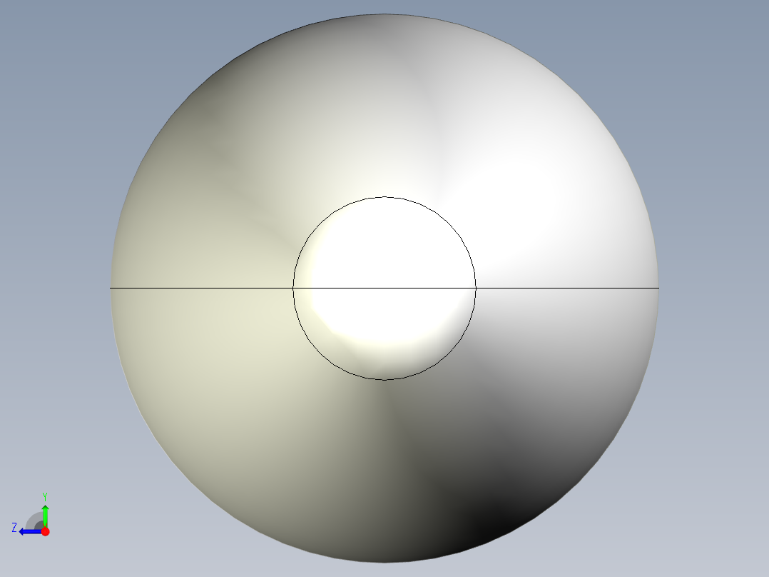 把手(迴轉)2446-3D多系列多零件图纸模型右视图