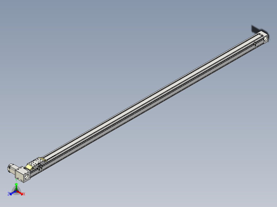 Toyo东佑达直线模组-M80M-S-X102-2500-R-M40-C4正等轴测图
