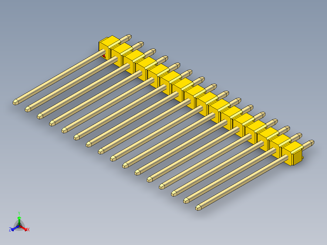 彩色公头100mil（2.54mm）系列-DS1021_yellow_1x16p_100mil_Type19_rev1.0