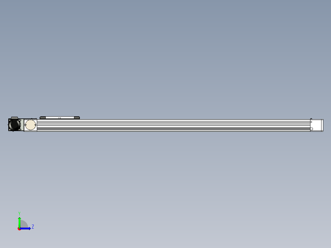 同步带滑台-欧规BC6H-L60-S1200-R-ZP40-D3左视图