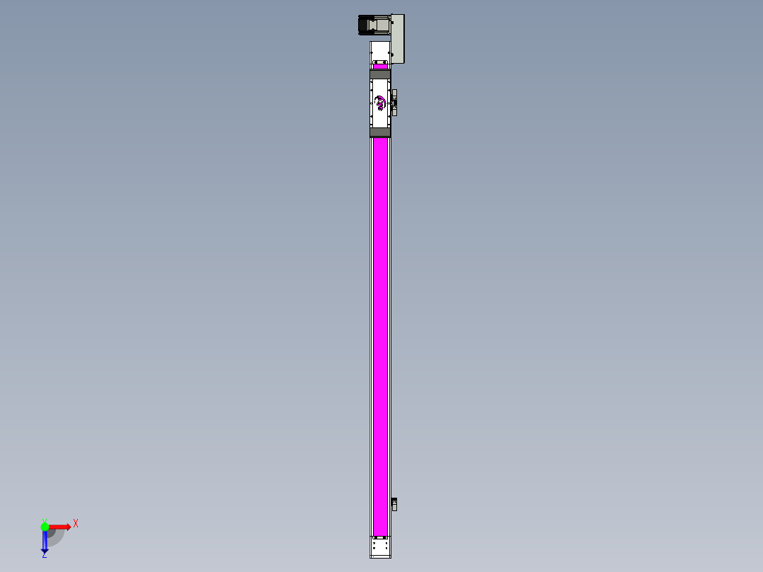 同步带滑台-欧规BC6H-L60-S1200-R-ZP40-D3俯视图