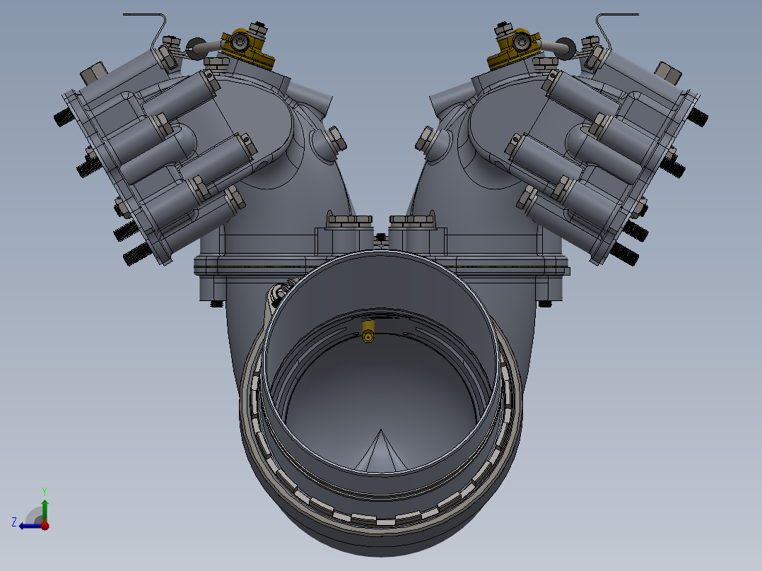 进气歧管组件右视图