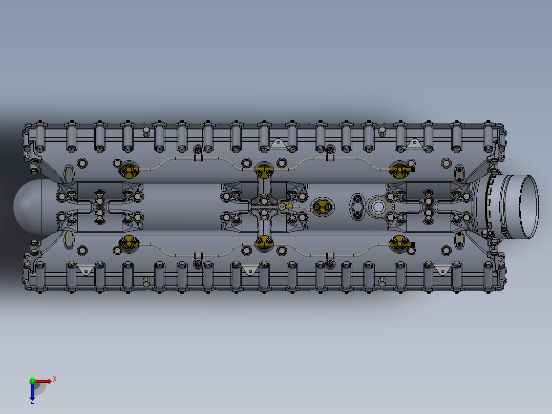 进气歧管组件俯视图