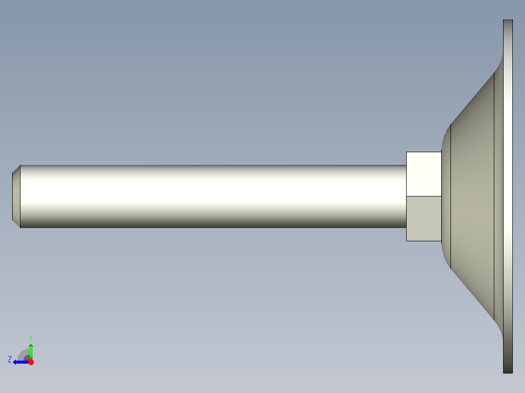 喇叭調整腳座5546-3D多系列多零件图纸模型右视图