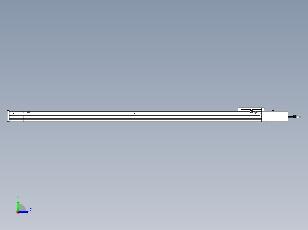 威洛博LB.GB同步带传动--欧规系列LB6A-L65-S1350-BR左视图
