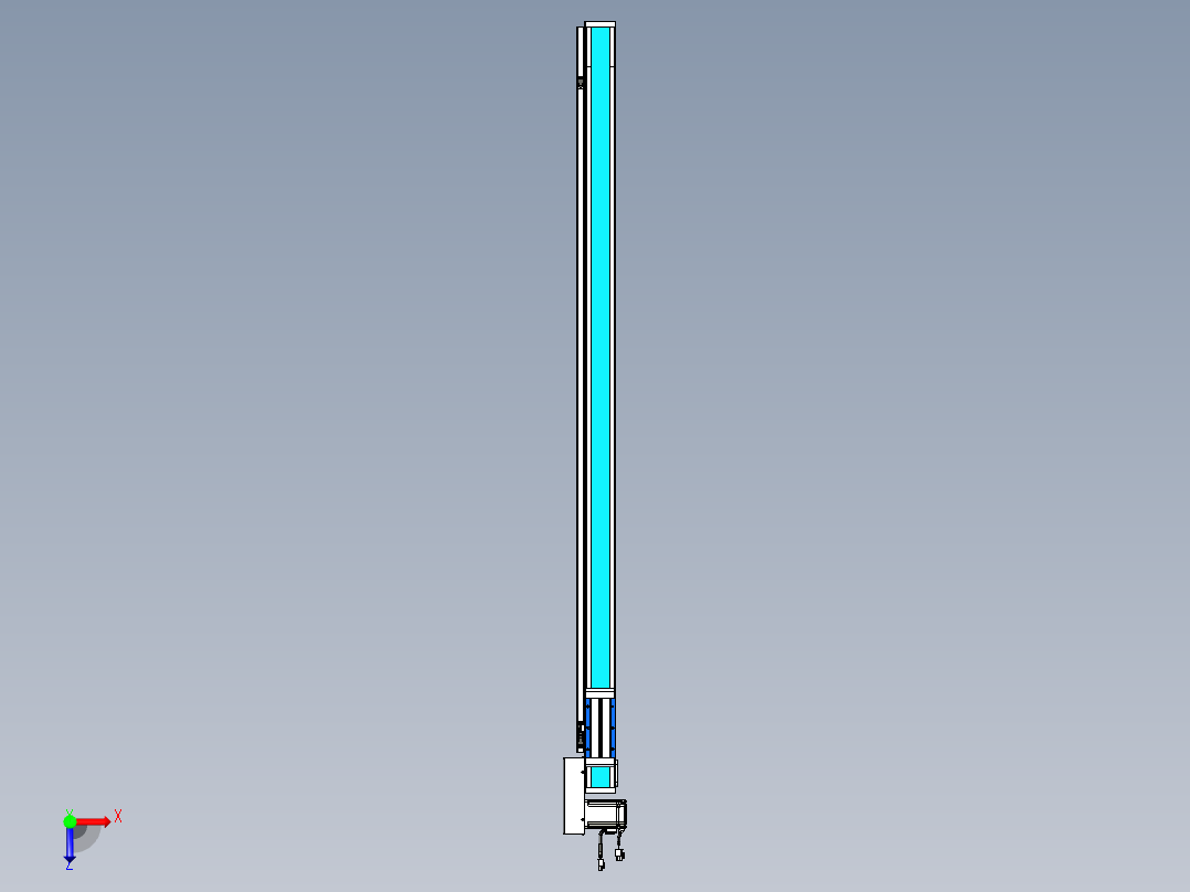 威洛博LB.GB同步带传动--欧规系列LB6A-L65-S1350-BR俯视图