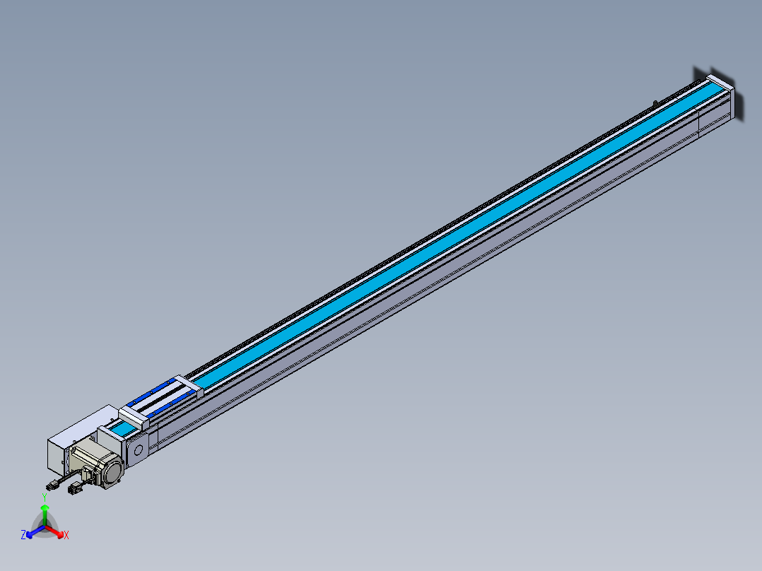 威洛博LB.GB同步带传动--欧规系列LB6A-L65-S1350-BR正等轴测图