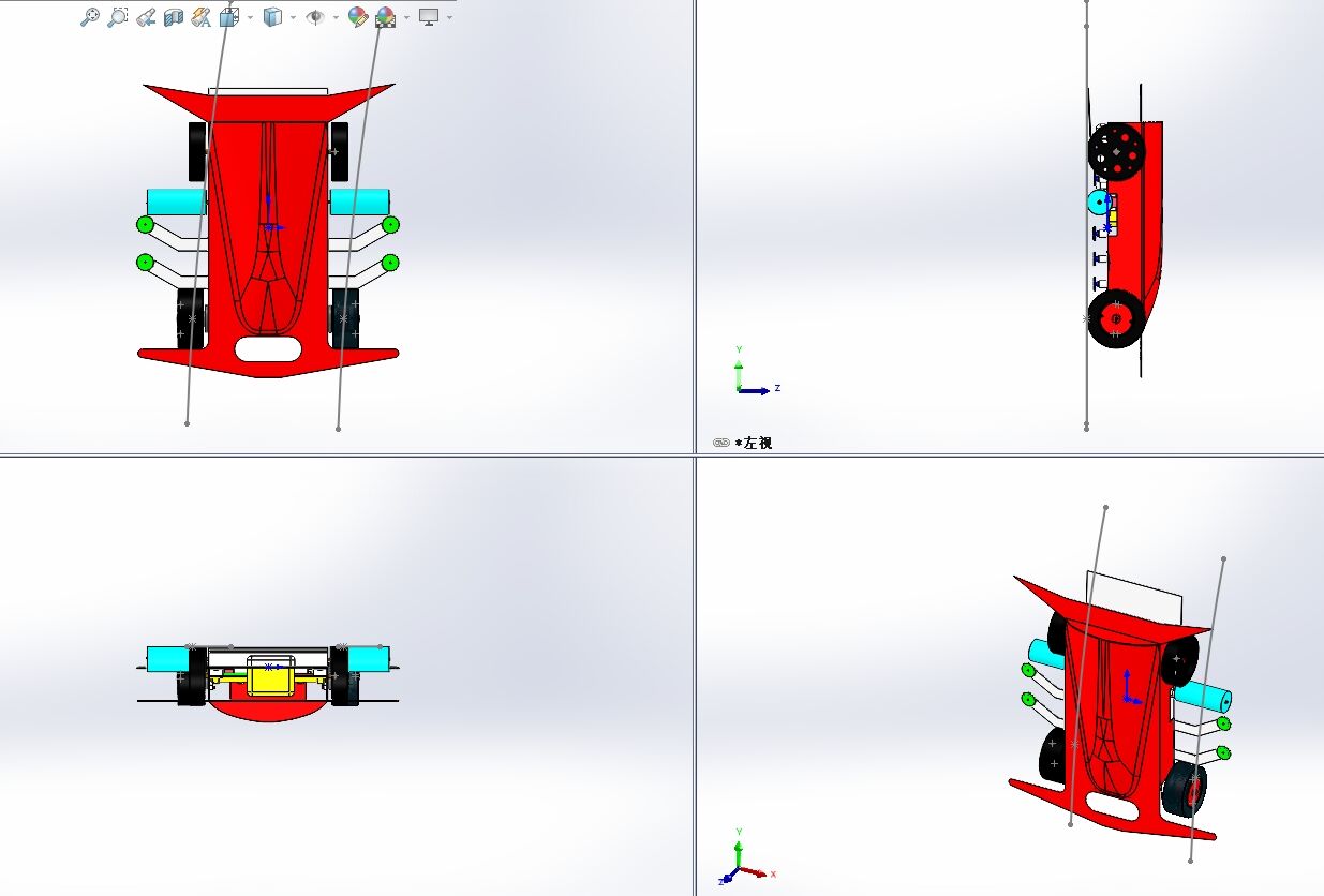 W050-玻璃清洁机器人结构设计含三维SW模型==446173==520ku