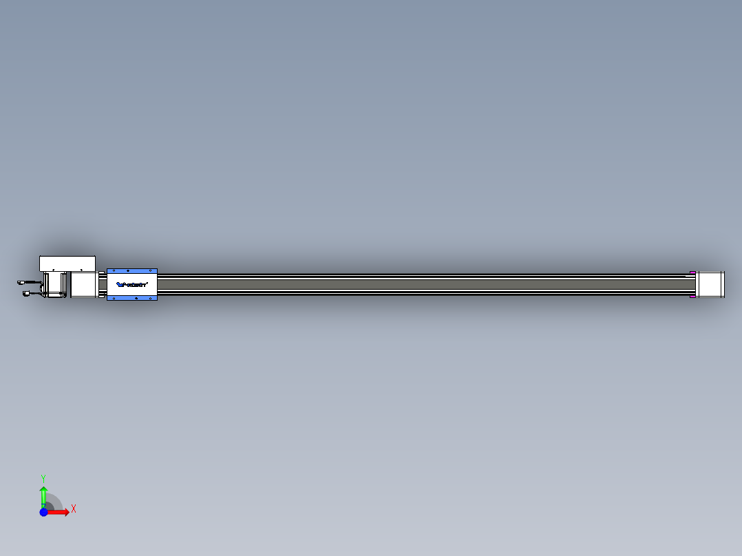威洛博LB.GB同步带传动--欧规系列GB8-L96-S1900-BR-P75前视图