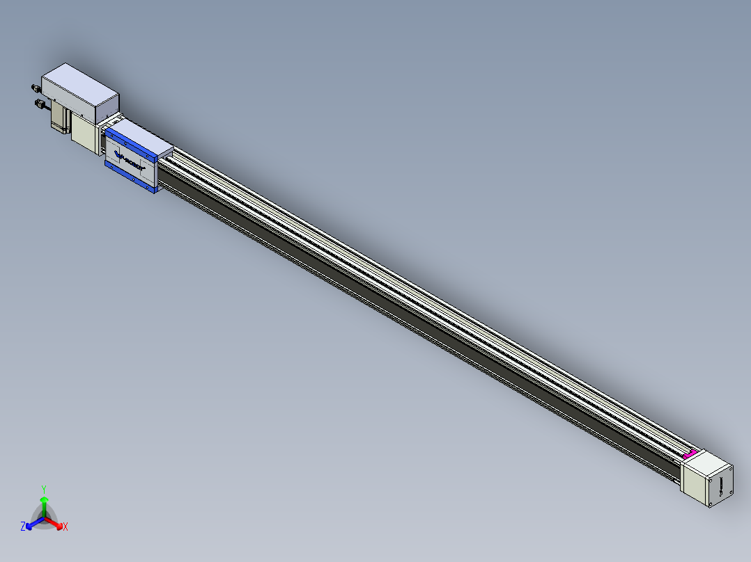 威洛博LB.GB同步带传动--欧规系列GB8-L96-S1900-BR-P75正等轴测图