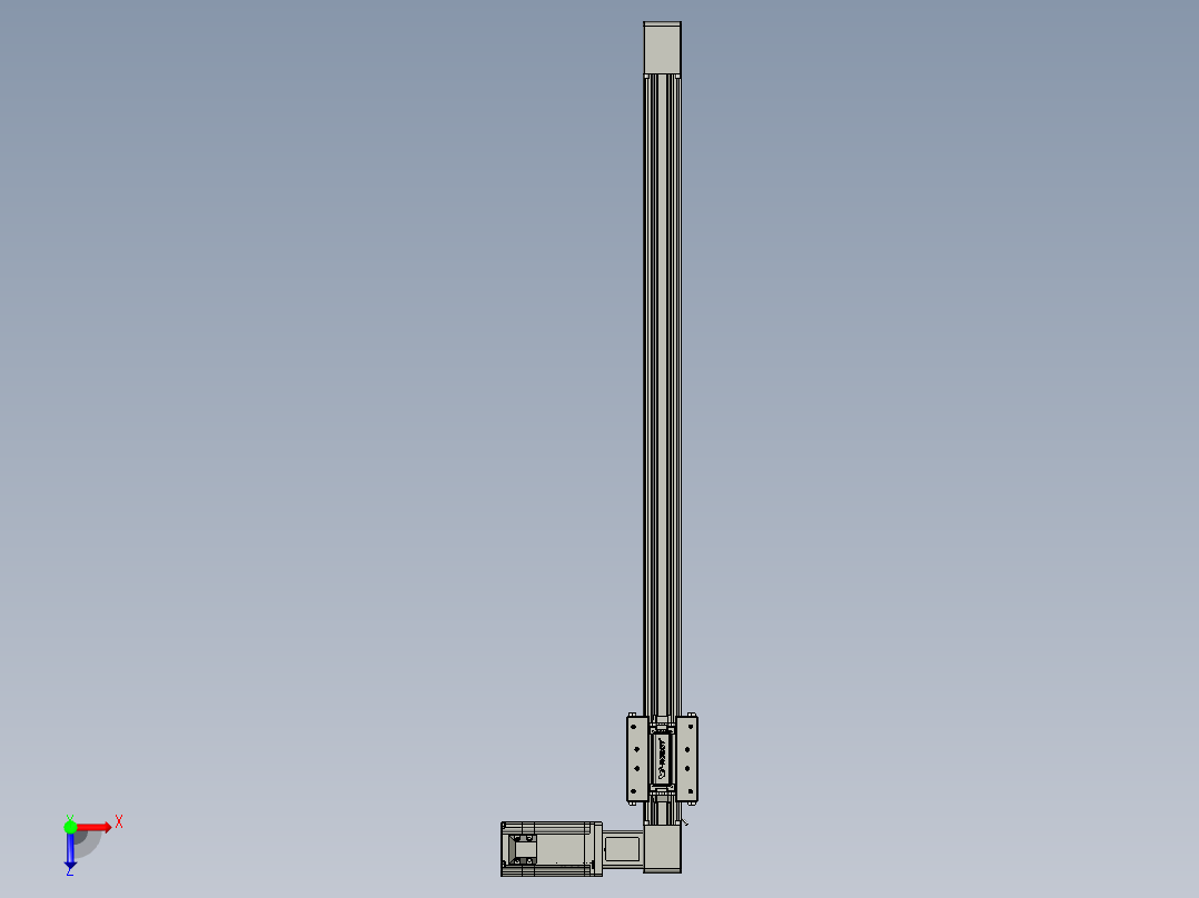 威洛博直线电机模组EB4-L80-S650-R-57-MS3俯视图