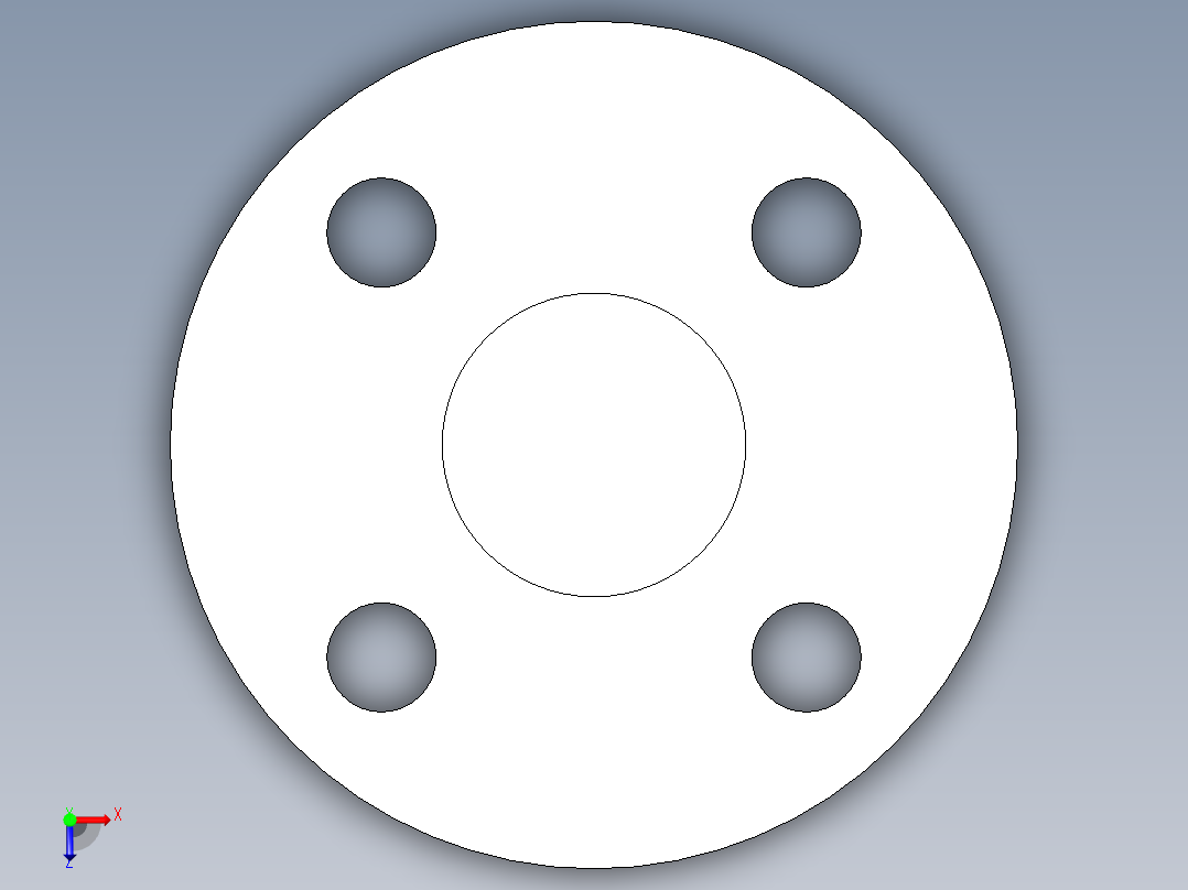 聚氯乙烯配件25-Sch80_Blind Flange_853-007_0.75in俯视图