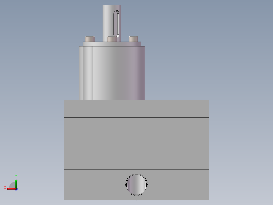 49.20CC齿轮计量泵后视图