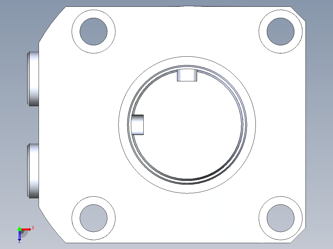 KOSMEKLHA0900-CR-F多系列多零件图纸模型俯视图