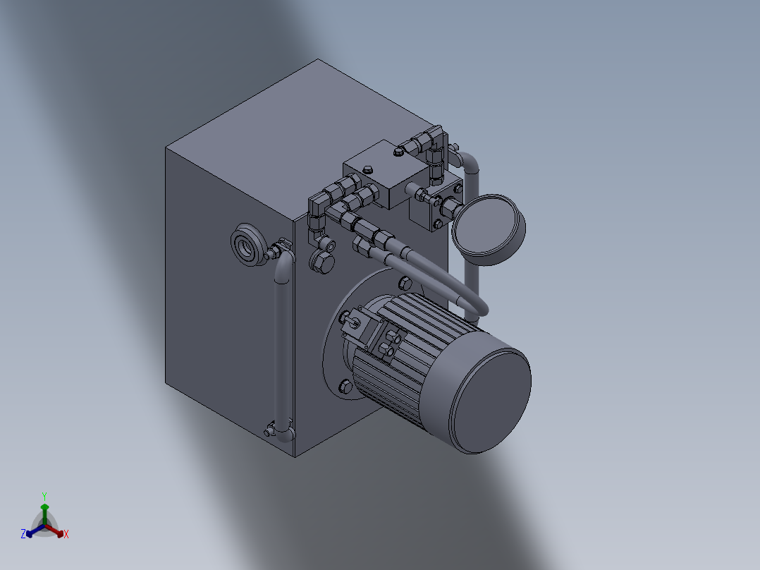 100H型钢提升机sw18可编辑正等轴测图