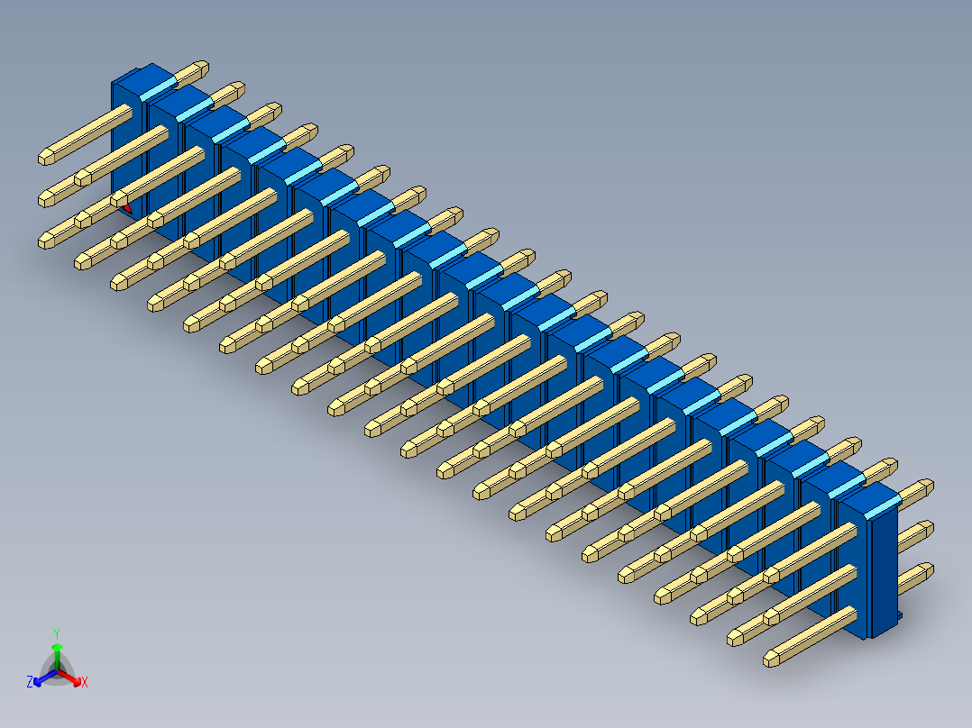 彩色公头100mil（2.54mm）系列-DS1021_blue_3x21p_100mil_Type1_rev1.0
