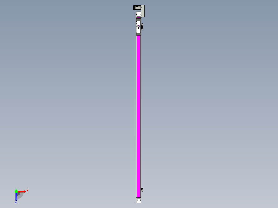 同步带滑台-欧规BC6H-L60-S2000-R-ZP40-D3俯视图