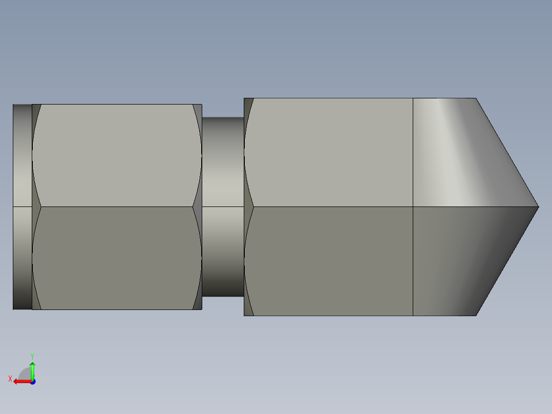 卡套式工业通用硬管接头10_dbu-s后视图