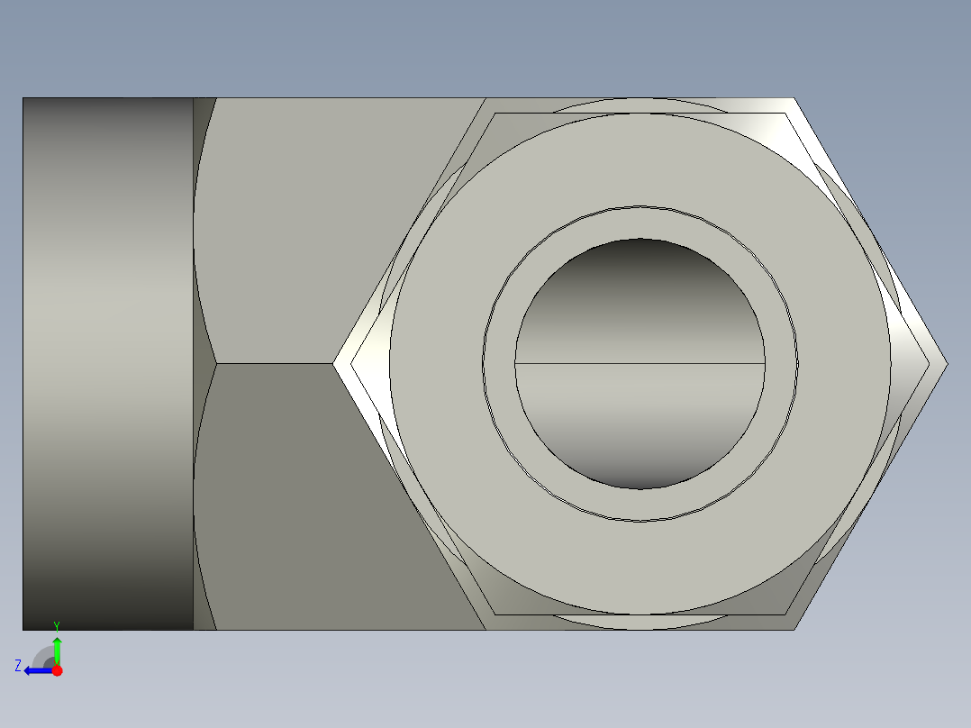 卡套式工业通用硬管接头10_dbu-s右视图