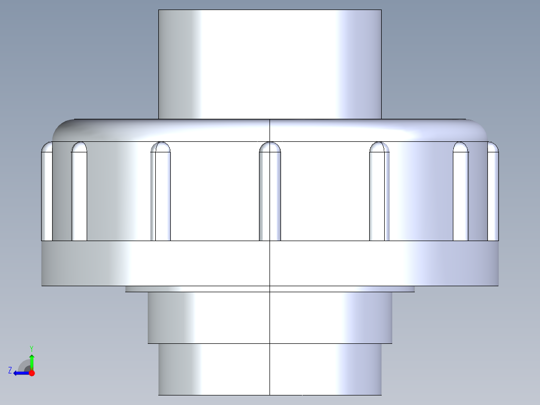 聚氯乙烯配件29-Sch80_Union T375_SxS_857-375-005_0.5in右视图
