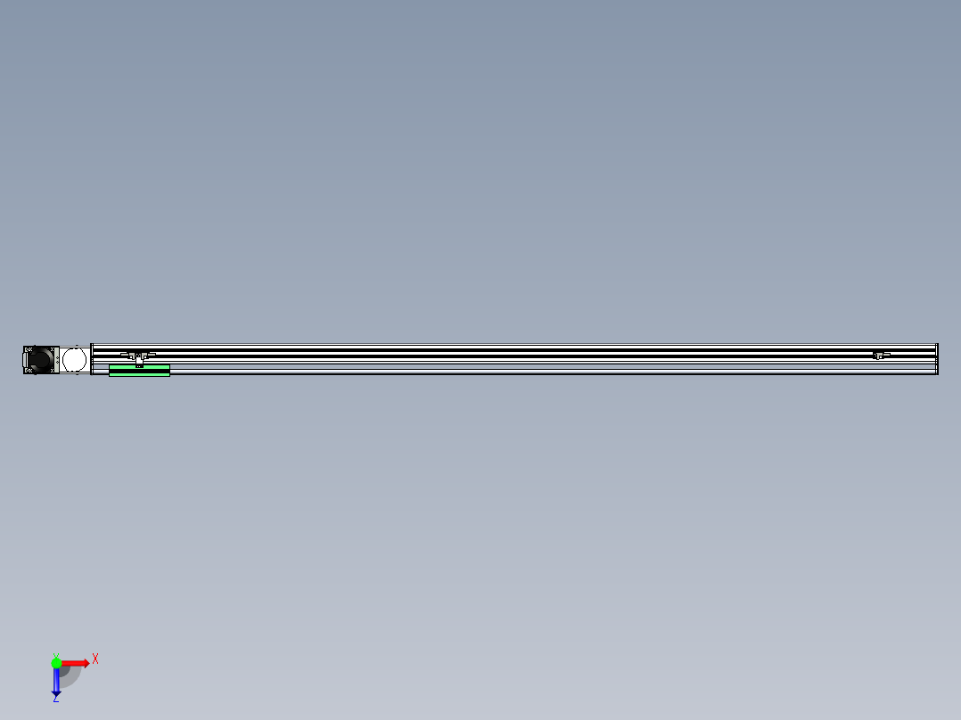 同步带滑台-半封闭B13H-L45-S1700-L-P40-D3俯视图