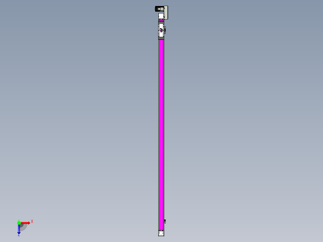 同步带滑台-欧规BC6H-L60-S2100-R-ZP40-D3俯视图