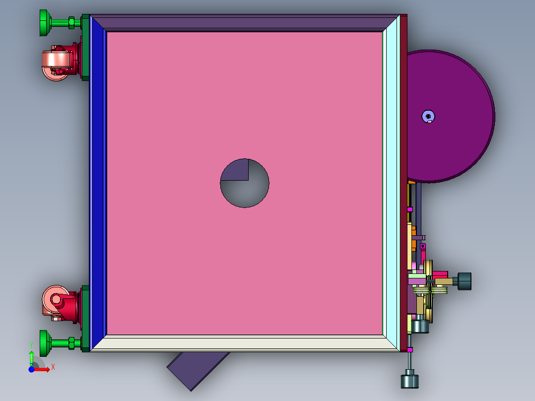 漆包线全自动定长剪断机前视图