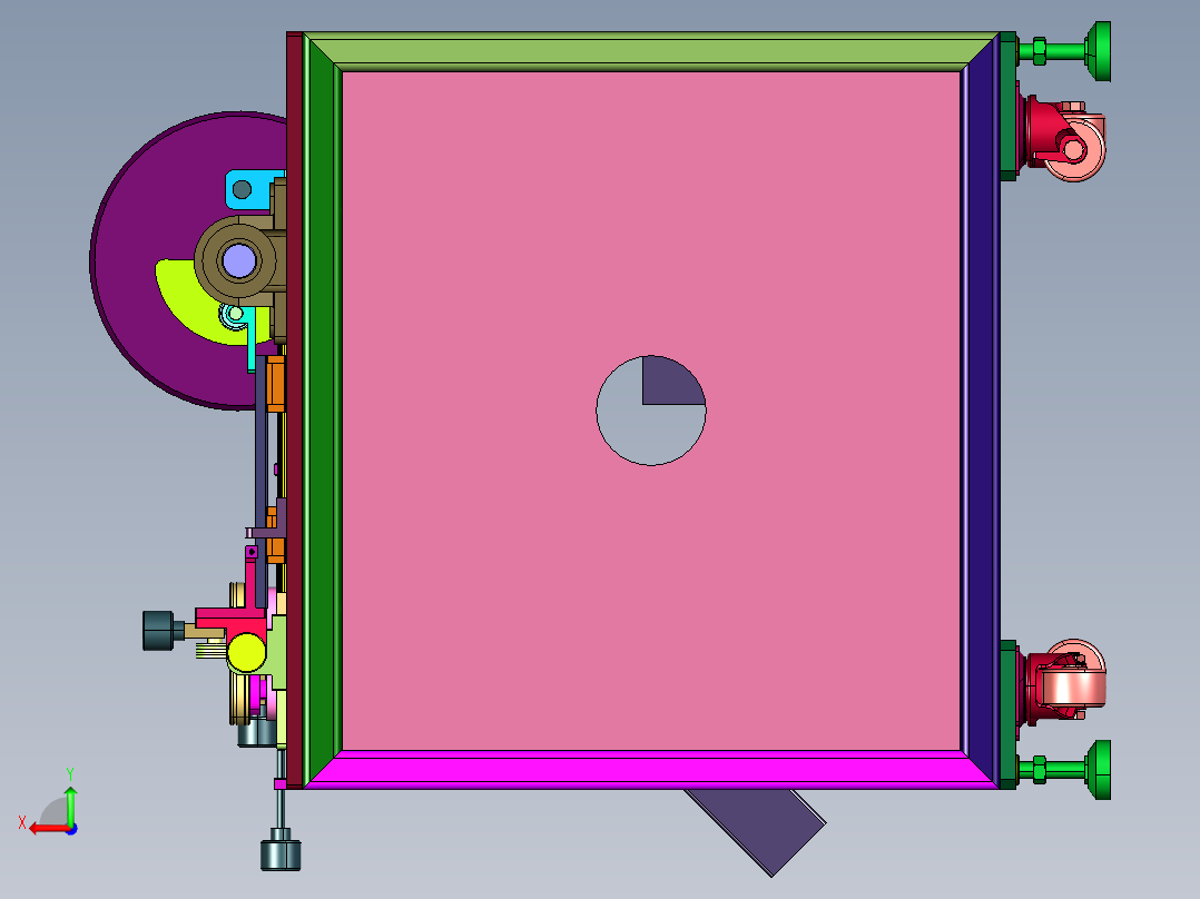 漆包线全自动定长剪断机后视图