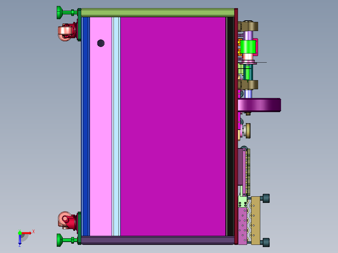 漆包线全自动定长剪断机俯视图