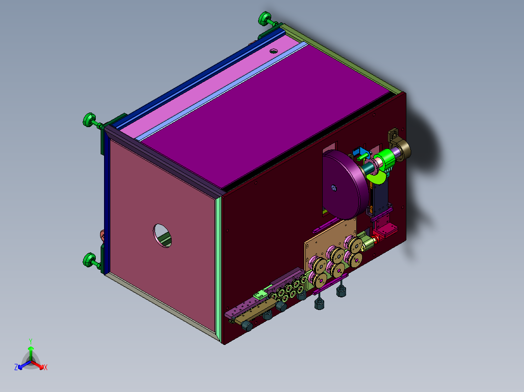 漆包线全自动定长剪断机正等轴测图