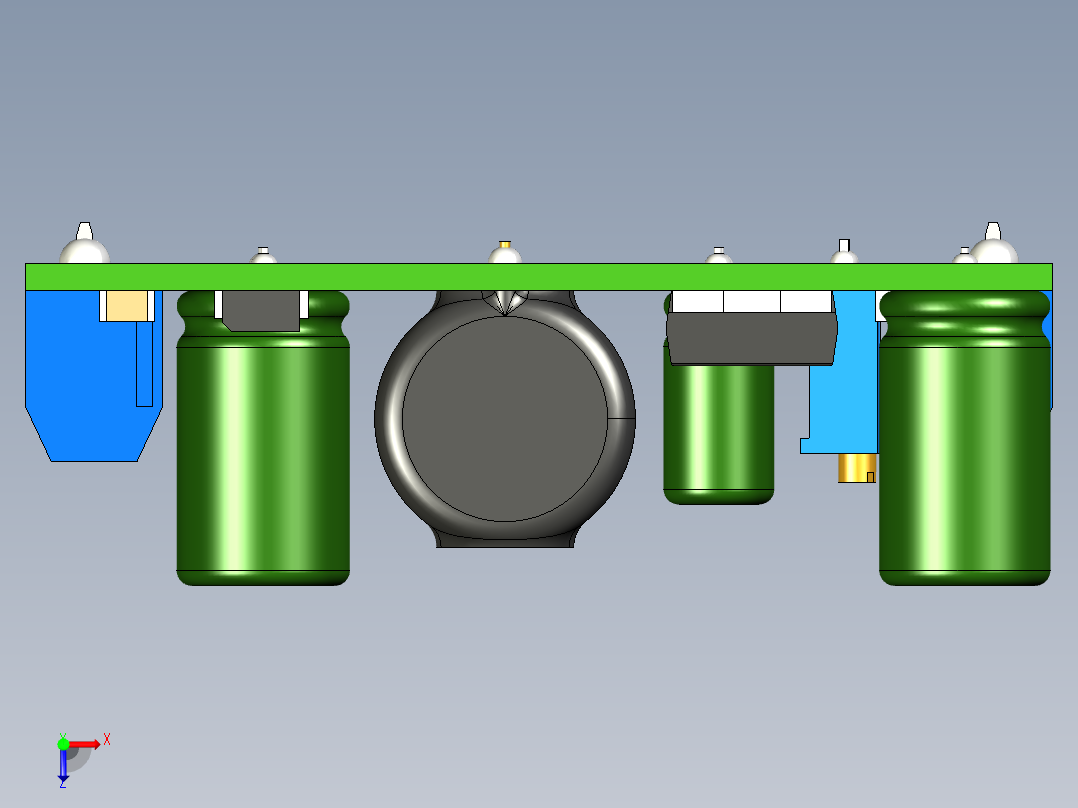 XL6019 双极电源模块俯视图