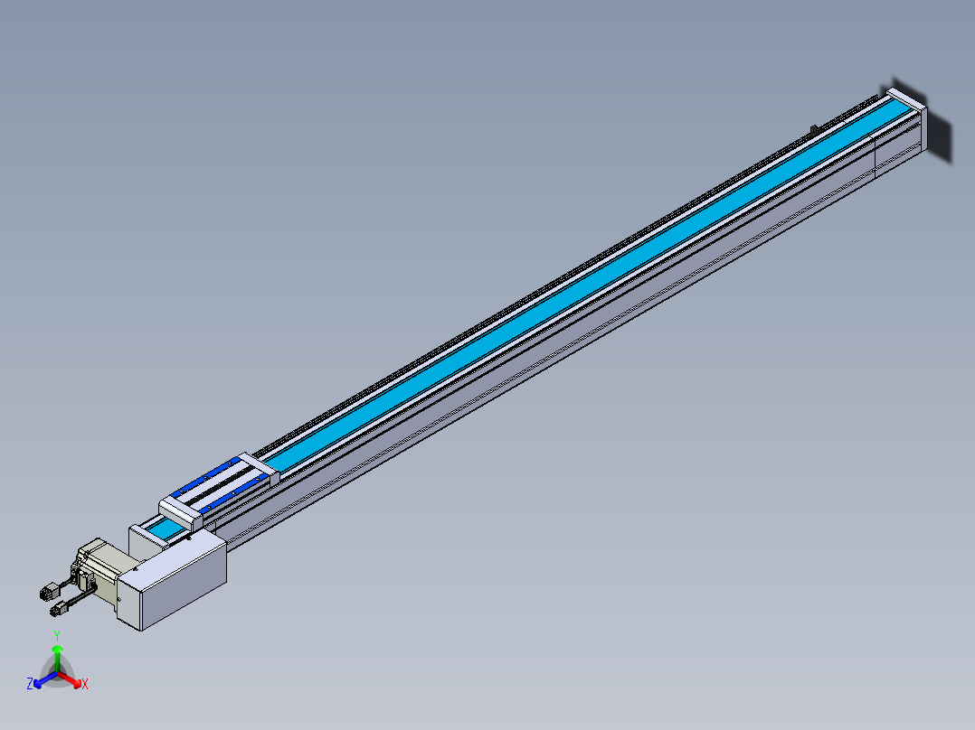 威洛博LB.GB同步带传动--欧规系列LB6A-L65-S1150-BL正等轴测图