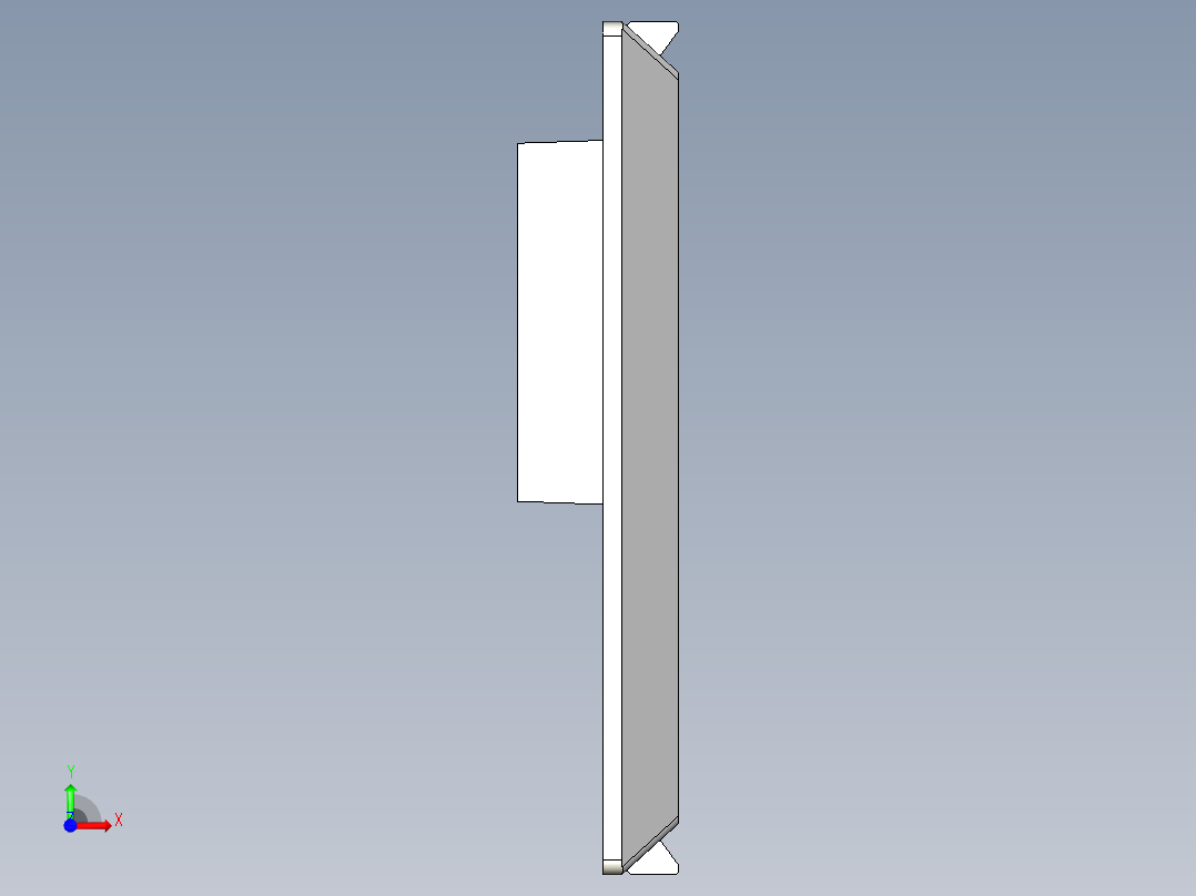 基恩士KV-endunit_kc图纸模型前视图