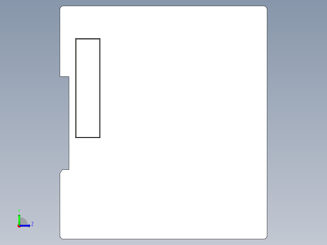 基恩士KV-endunit_kc图纸模型左视图